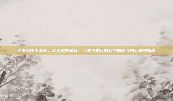 手瘾过度怎么办，走出过度循环，一套可执行的科学戒断与身心重建指南
