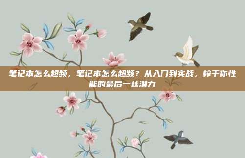 笔记本怎么超频，笔记本怎么超频？从入门到实战，榨干你性能的最后一丝潜力