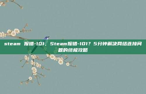 steam 报错-101，Steam报错-101？5分钟解决网络连接问题的终极攻略