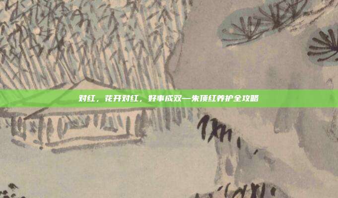 对红，花开对红，好事成双—朱顶红养护全攻略