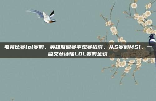 电竞比赛lol赛制，英雄联盟赛事观赛指南，从S赛到MSI，一篇文章读懂LOL赛制全貌