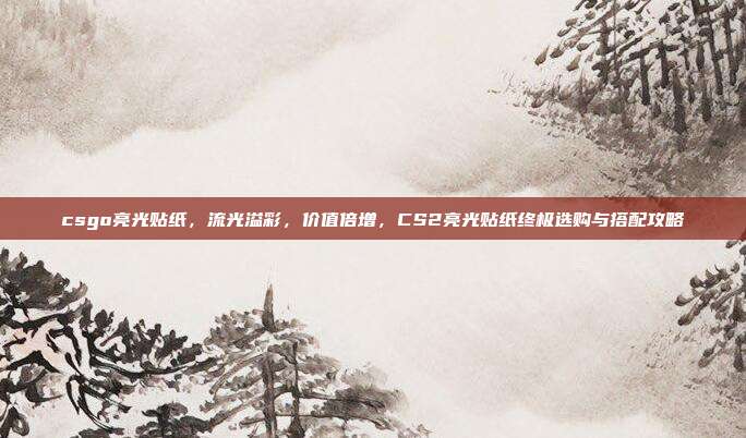 csgo亮光贴纸，流光溢彩，价值倍增，CS2亮光贴纸终极选购与搭配攻略