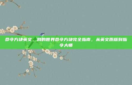 命令方块英文，我的世界命令方块完全指南，从英文原版到指令大师