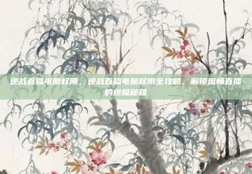 逆战直播电脑权限,逆战直播电脑权限全攻略,解锁流畅直播的终极秘籍