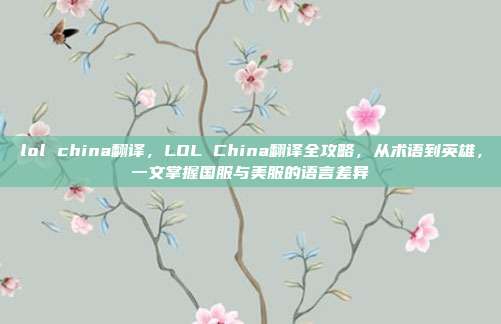 lol china翻译，LOL China翻译全攻略，从术语到英雄，一文掌握国服与美服的语言差异