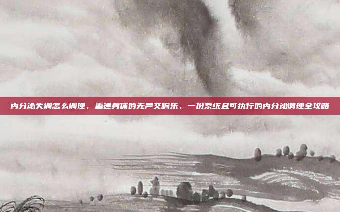 内分泌失调怎么调理，重建身体的无声交响乐，一份系统且可执行的内分泌调理全攻略