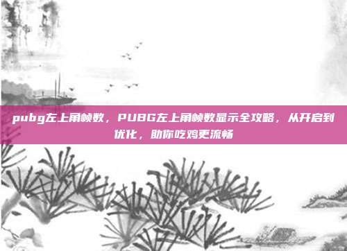 pubg左上角帧数，PUBG左上角帧数显示全攻略，从开启到优化，助你吃鸡更流畅