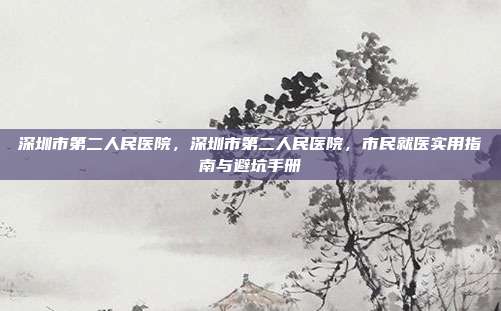 深圳市第二人民医院，深圳市第二人民医院，市民就医实用指南与避坑手册