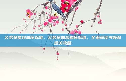 公务员体检血压标准,公务员体检血压标准,全面解读与顺利通关攻略