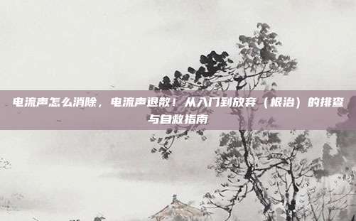 电流声怎么消除，电流声退散！从入门到放弃（根治）的排查与自救指南