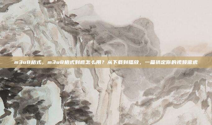 m3u8格式，m3u8格式到底怎么用？从下载到播放，一篇搞定你的视频需求