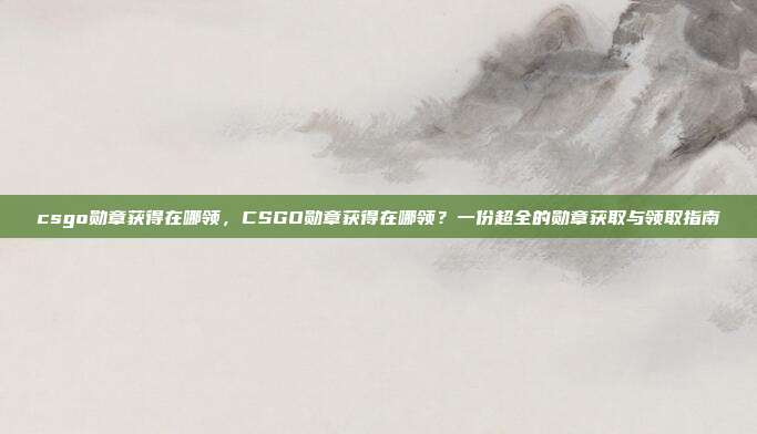 csgo勋章获得在哪领，CSGO勋章获得在哪领？一份超全的勋章获取与领取指南