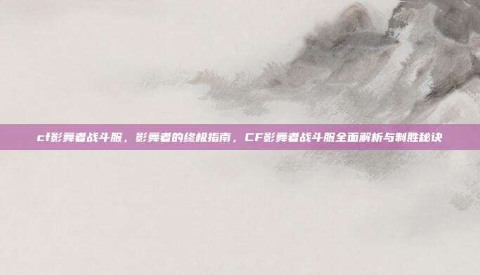 cf影舞者战斗服，影舞者的终极指南，CF影舞者战斗服全面解析与制胜秘诀