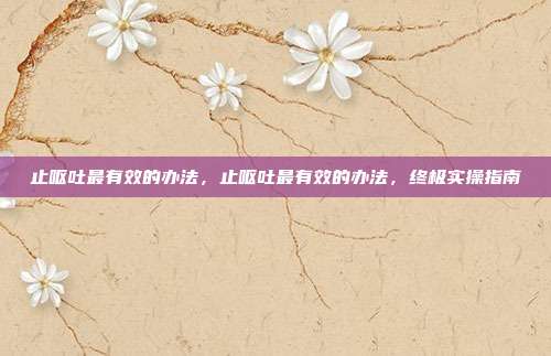 止呕吐最有效的办法,止呕吐最有效的办法,终极实操指南