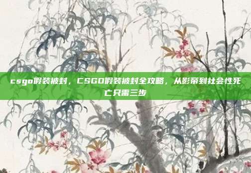 csgo假装被封,CSGO假装被封全攻略,从影帝到社会性死亡只需三步