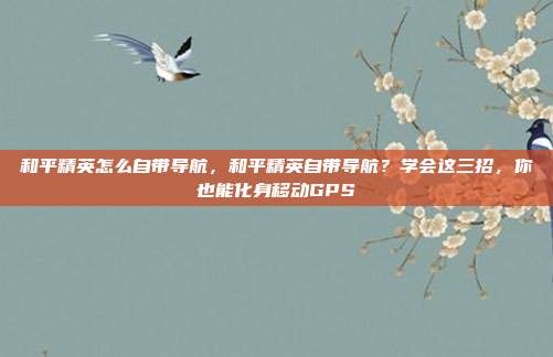 和平精英怎么自带导航，和平精英自带导航？学会这三招，你也能化身移动GPS