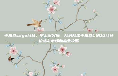 手机查csgo商品,掌上军火库,随时随地手机查CSGO商品价格与市场动态全攻略