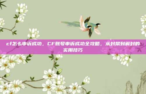 cf怎么申诉成功,CF账号申诉成功全攻略,从封禁到解封的实用技巧