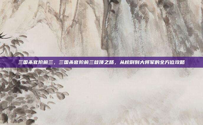三国杀官阶前三,三国杀官阶前三登顶之路,从校尉到大将军的全方位攻略