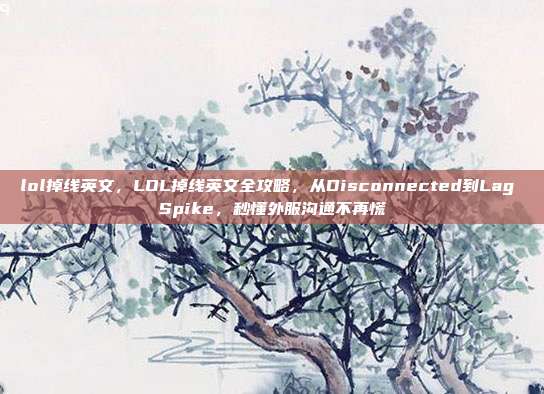 lol掉线英文,LOL掉线英文全攻略,从Disconnected到Lag Spike,秒懂外服沟通不再慌