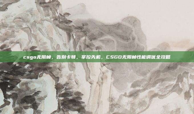 csgo无限帧,告别卡顿,掌控先机,CSGO无限帧性能调优全攻略