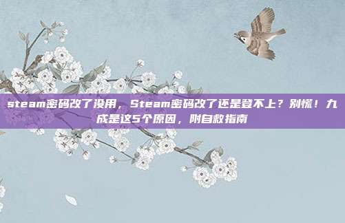 steam密码改了没用,Steam密码改了还是登不上?别慌!九成是这5个原因,附自救指南