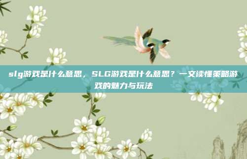 slg游戏是什么意思,SLG游戏是什么意思?一文读懂策略游戏的魅力与玩法