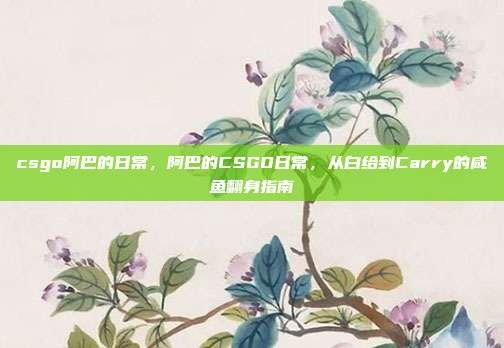 csgo阿巴的日常,阿巴的CSGO日常,从白给到Carry的咸鱼翻身指南