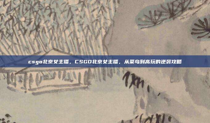 csgo北京女主播,CSGO北京女主播,从菜鸟到高玩的逆袭攻略
