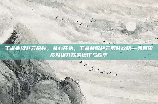 王者荣耀赵云服装,从心开始,王者荣耀赵云服装攻略—如何用皮肤提升你的操作与胜率