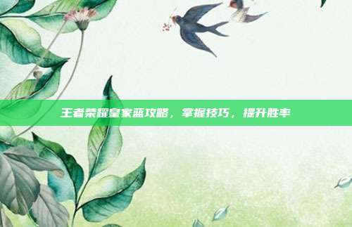 王者荣耀皇家蓝攻略,掌握技巧,提升胜率