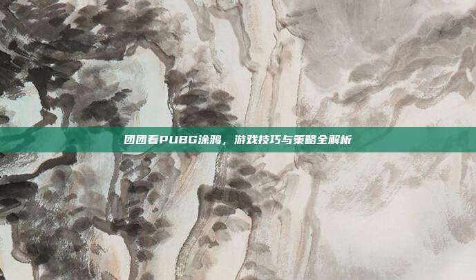 团团看PUBG涂鸦,游戏技巧与策略全解析