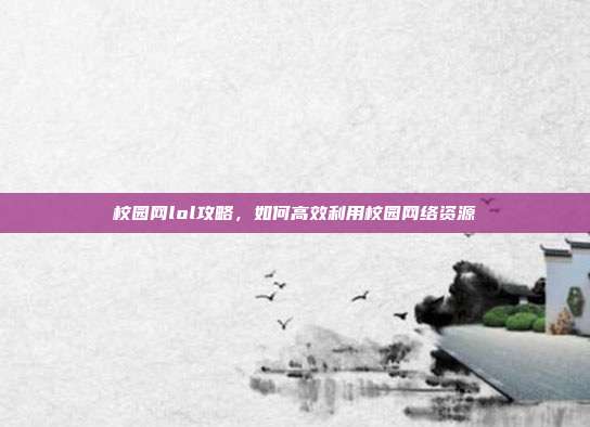 校园网lol攻略,如何高效利用校园网络资源