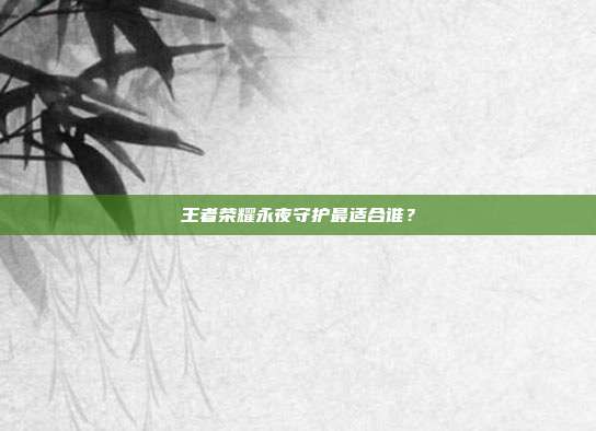 王者荣耀永夜守护最适合谁？