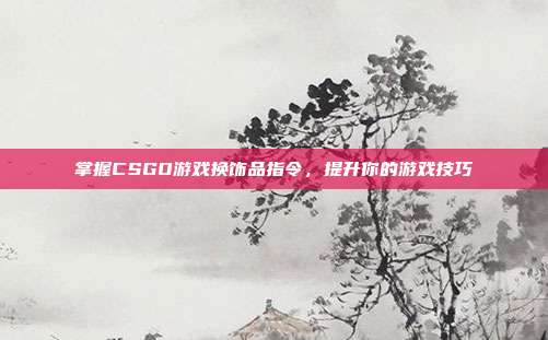 掌握CSGO游戏换饰品指令,提升你的游戏技巧