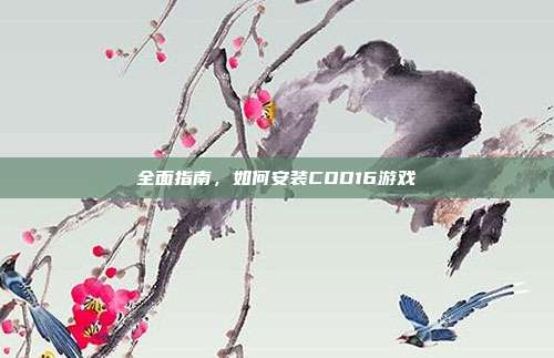 全面指南,如何安装COD16游戏