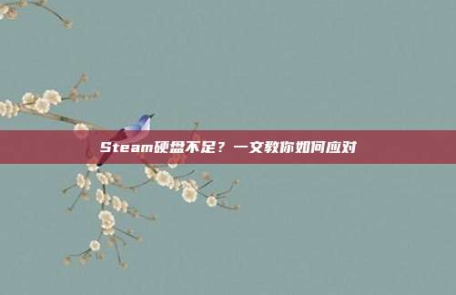 Steam硬盘不足？一文教你如何应对
