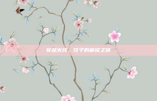 穿越火线,饺子的解说之旅