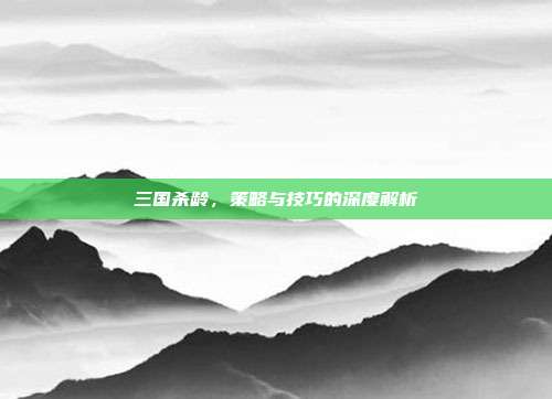 三国杀龄,策略与技巧的深度解析