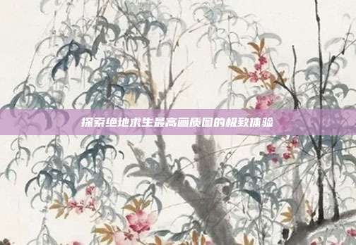 探索绝地求生最高画质图的极致体验