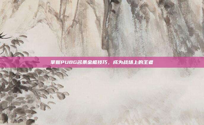 掌握PUBG名条金框技巧,成为战场上的王者