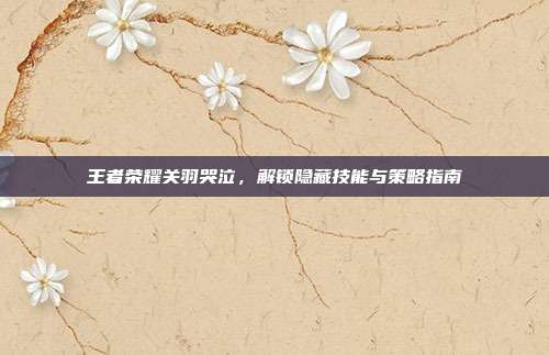 王者荣耀关羽哭泣,解锁隐藏技能与策略指南