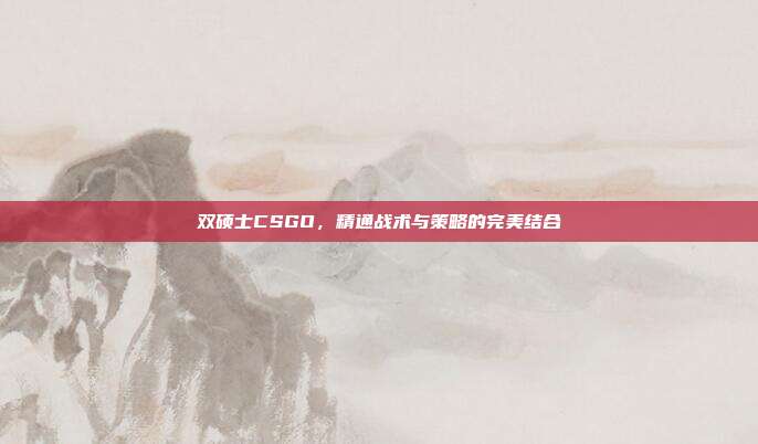 双硕士CSGO,精通战术与策略的完美结合