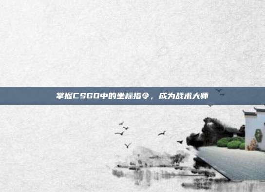 掌握CSGO中的坐标指令，成为战术大师