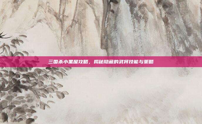 三国杀小黑屋攻略，揭秘隐藏的武将技能与策略