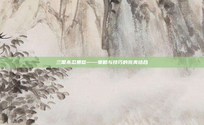 三国杀忍暴怒——策略与技巧的完美结合