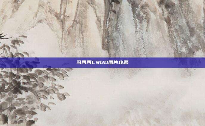 马西西CSGO图片攻略