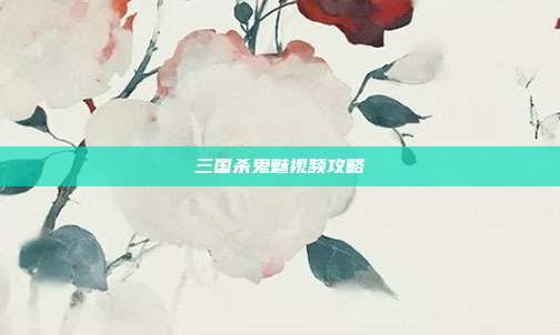 三国杀鬼魅视频攻略