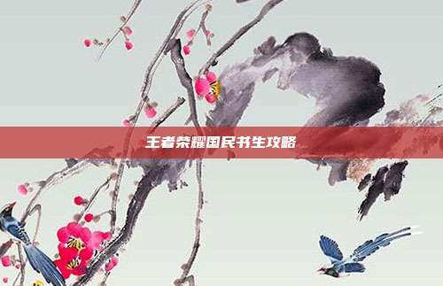 王者荣耀国民书生攻略