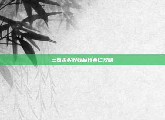 三国杀买界魏延界曹仁攻略